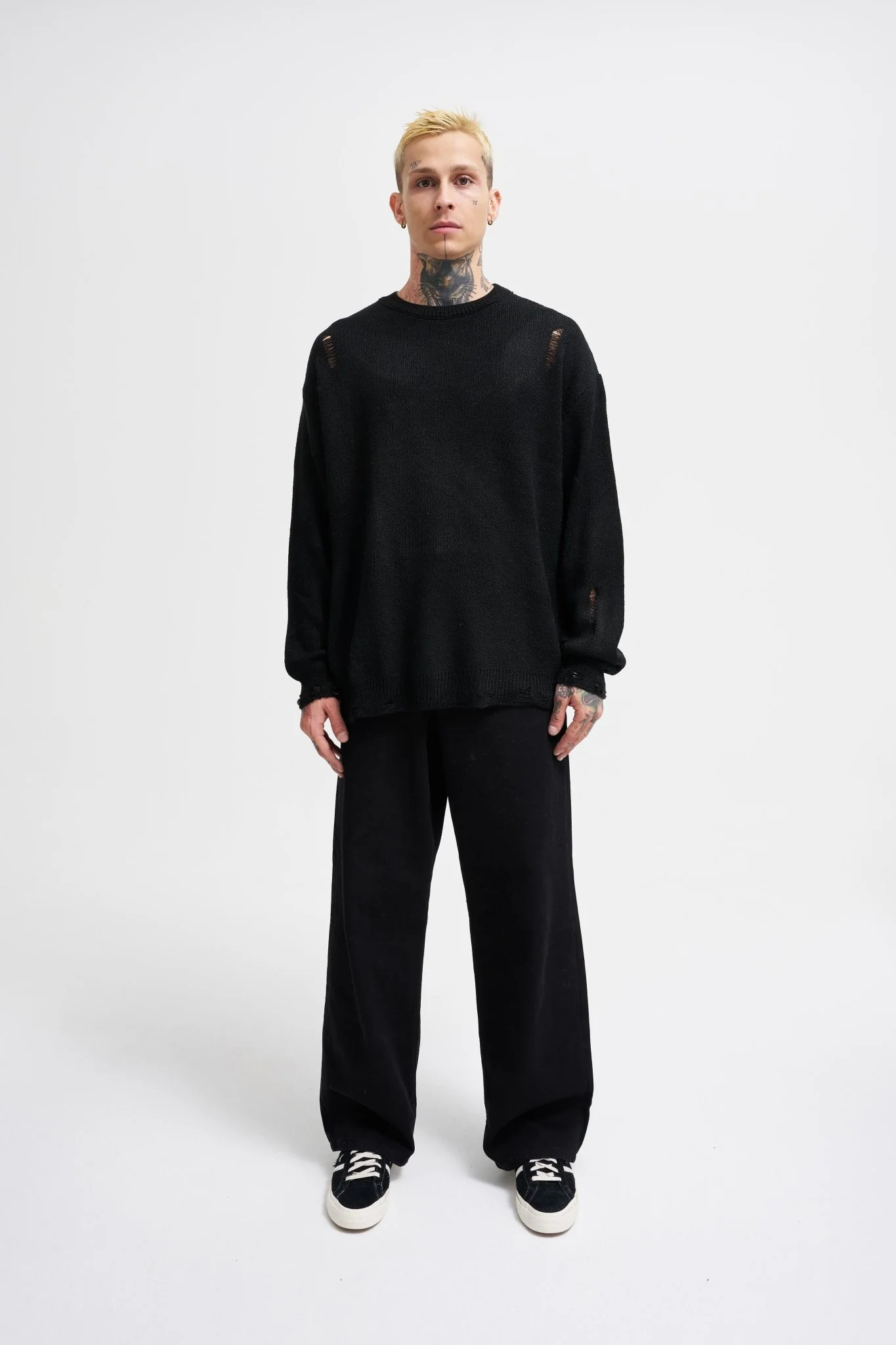 Erkek Basic Kazak Siyah - Image 5