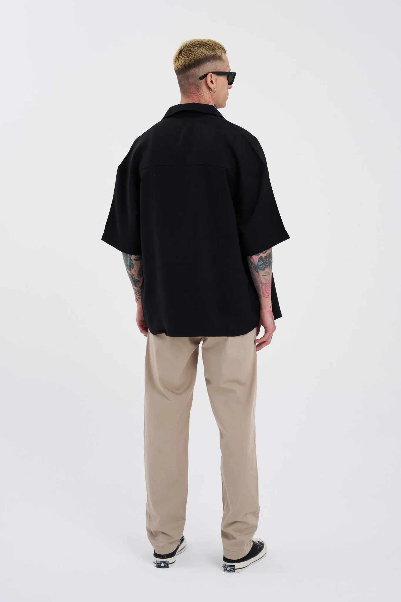 Erkek Basic Solid Jean Pantolon Bej - Image 6