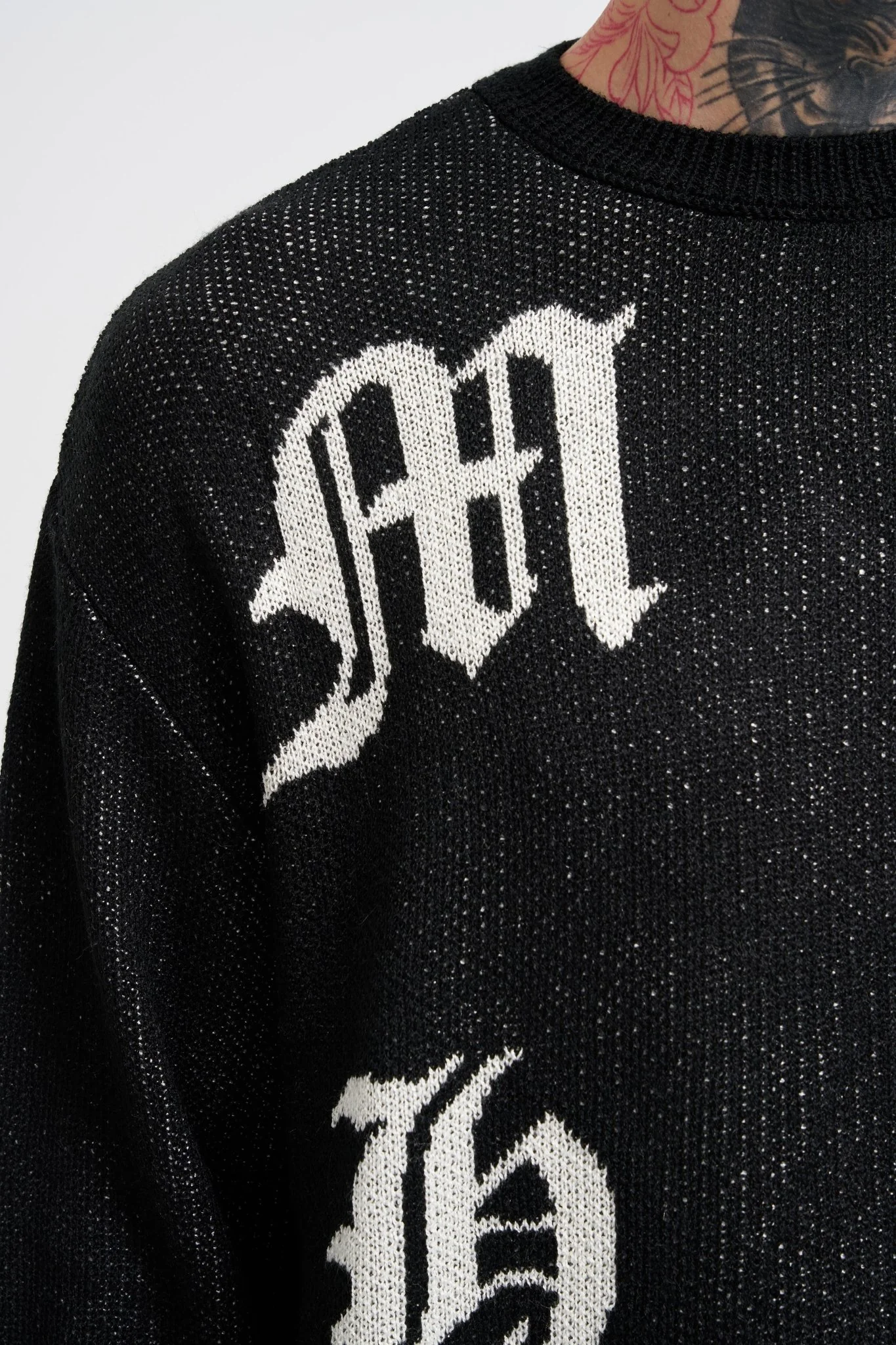 Erkek Gothic Kazak Siyah - Image 3