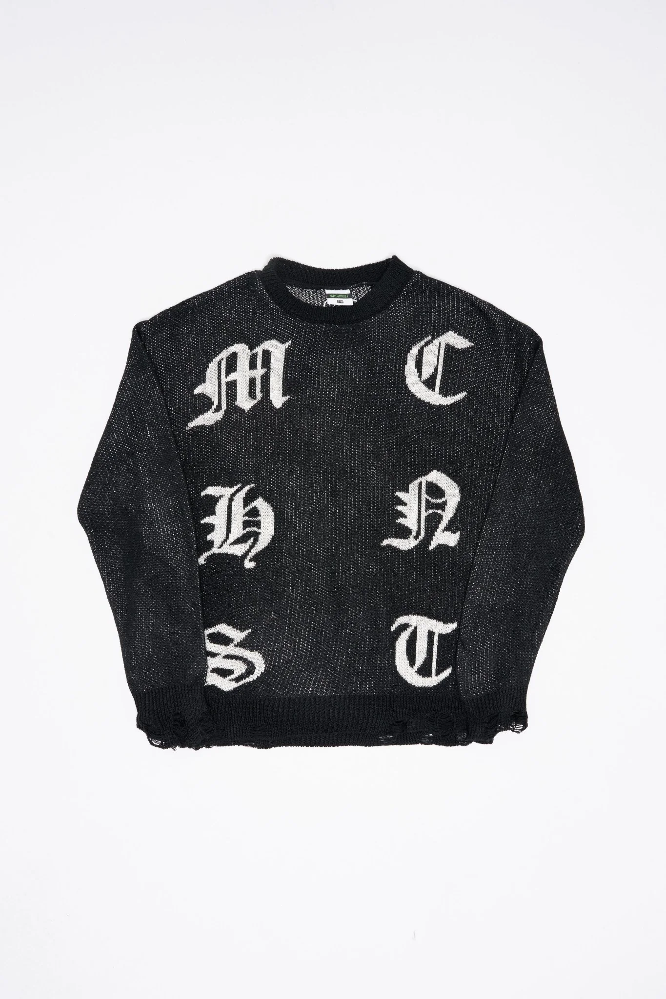 Erkek Gothic Kazak Siyah - Image 7