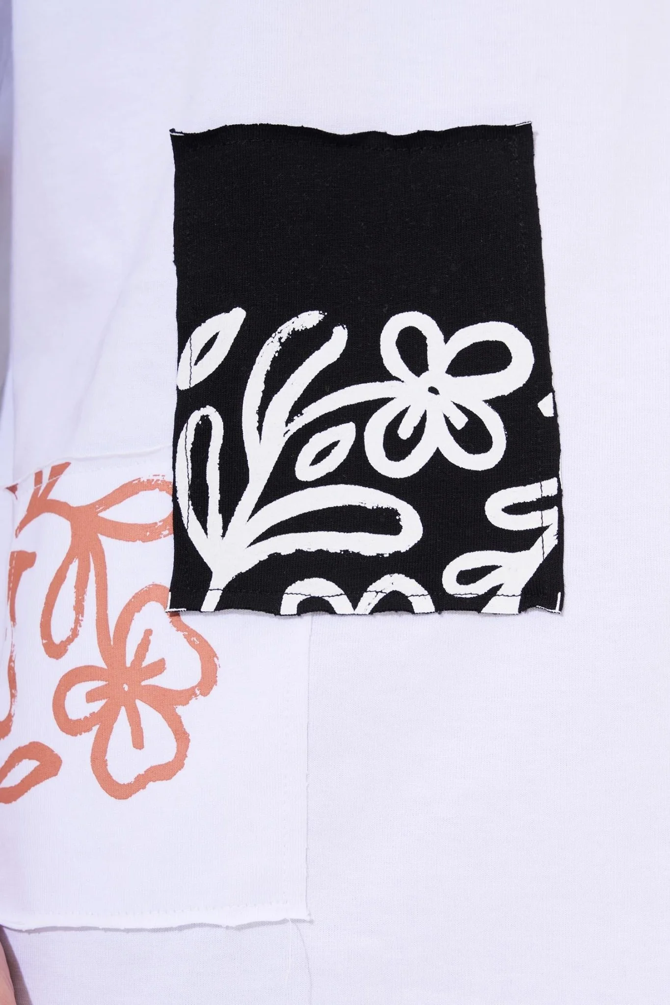 Erkek Never To Late Baskılı Oversize Tişört Beyaz - Image 4