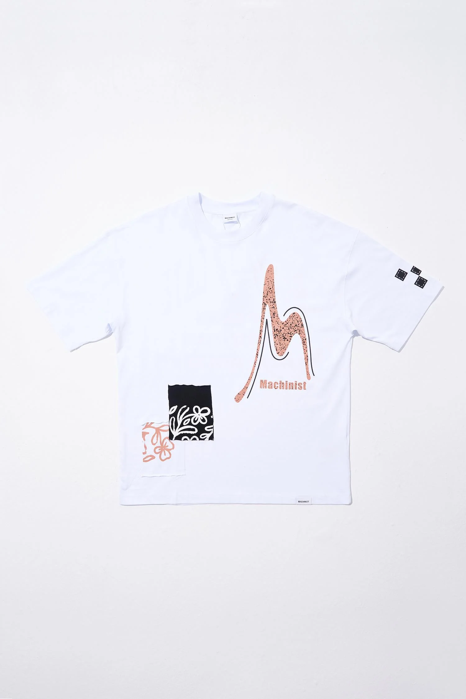 Erkek Never To Late Baskılı Oversize Tişört Beyaz - Image 7