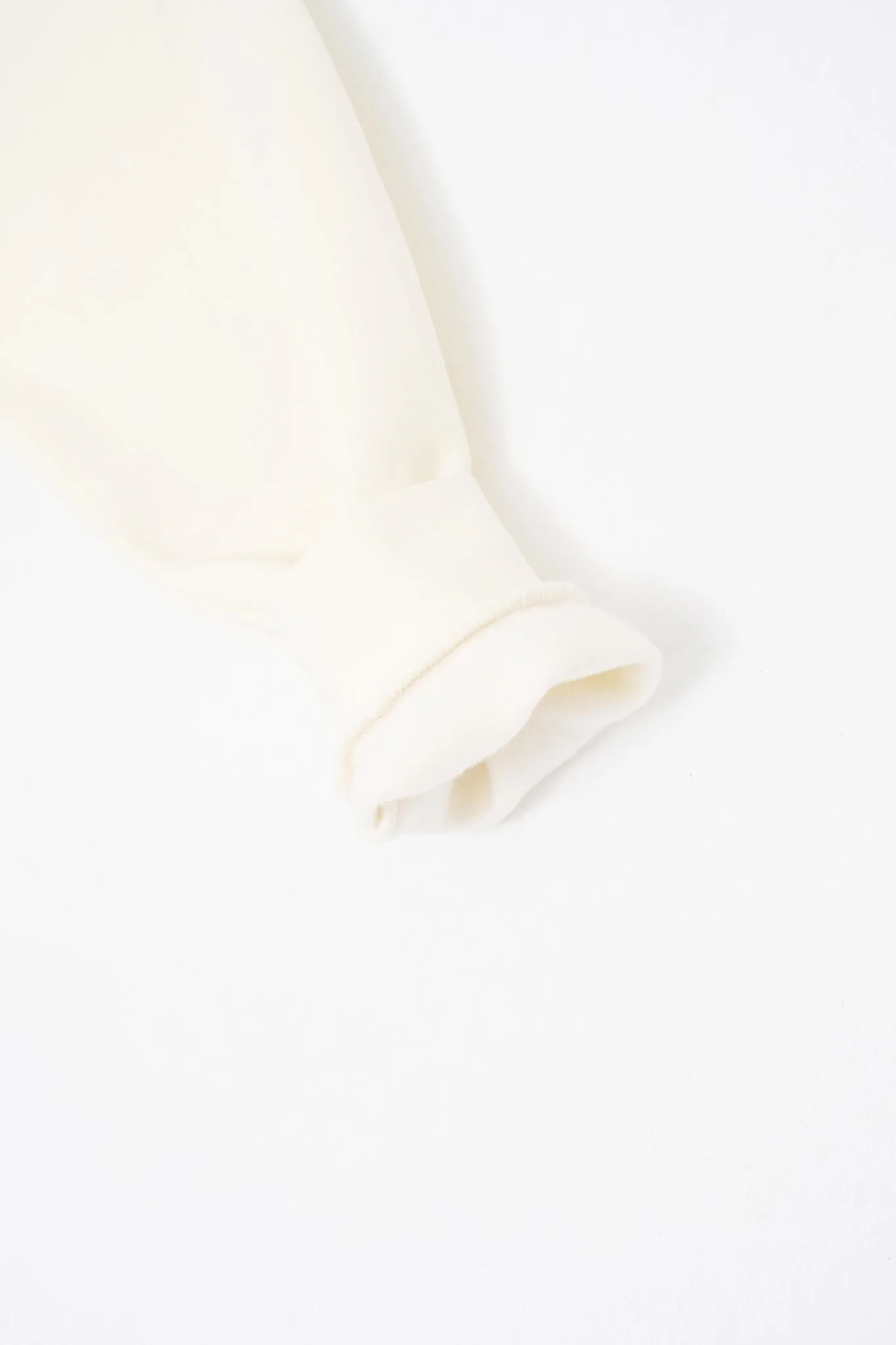 Erkek Oversize Basic Kapüşonlu Sweatshirt Ekru - Image 8