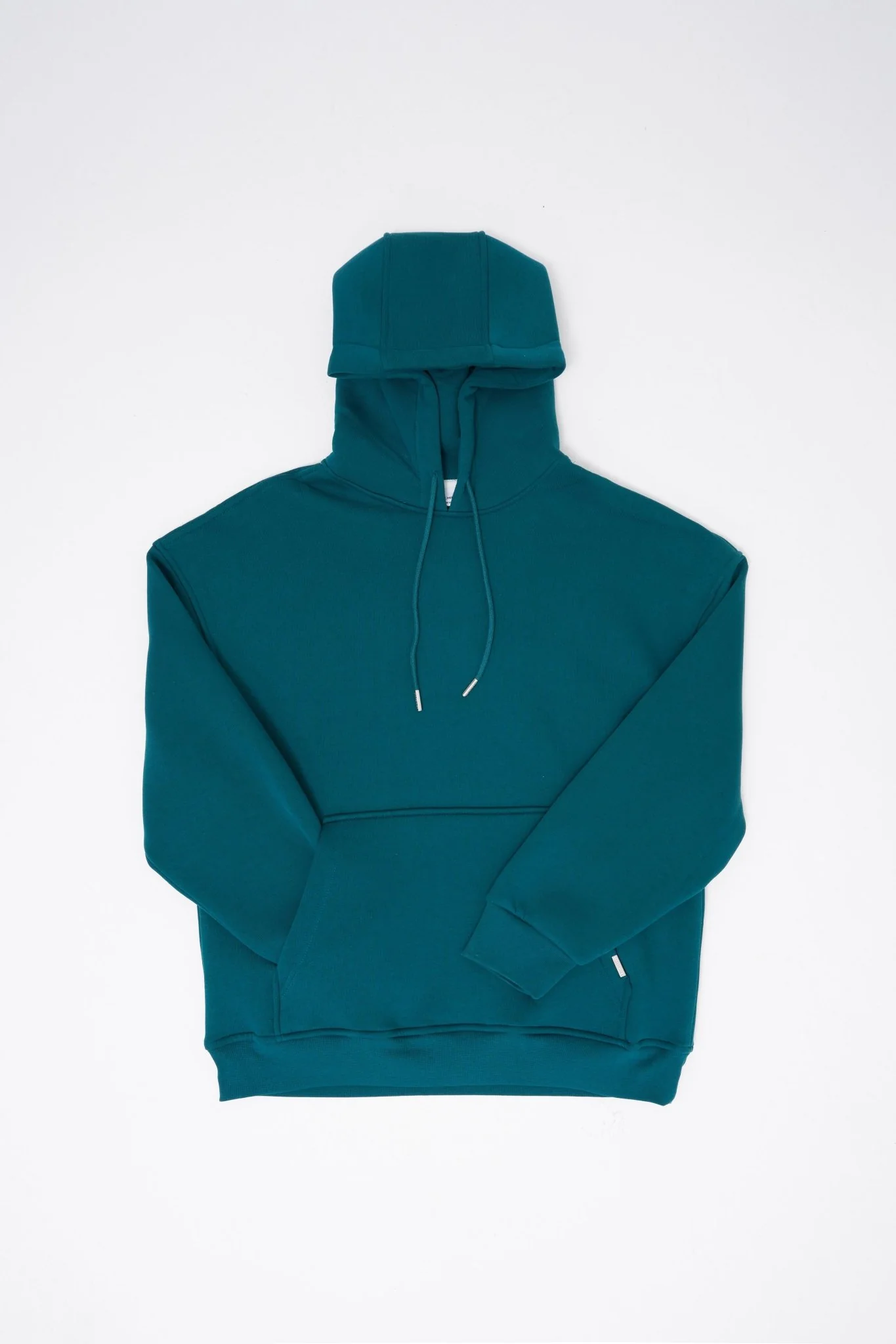 Erkek Oversize Basic Kapüşonlu Sweatshirt Yağ Yeşili - Image 7