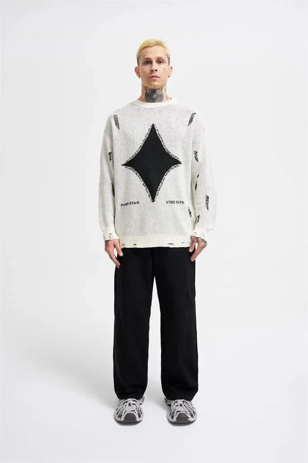 Erkek Patterned Kazak Ekru - Image 5