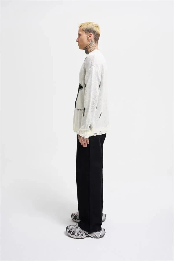 Erkek Patterned Kazak Ekru - Image 6