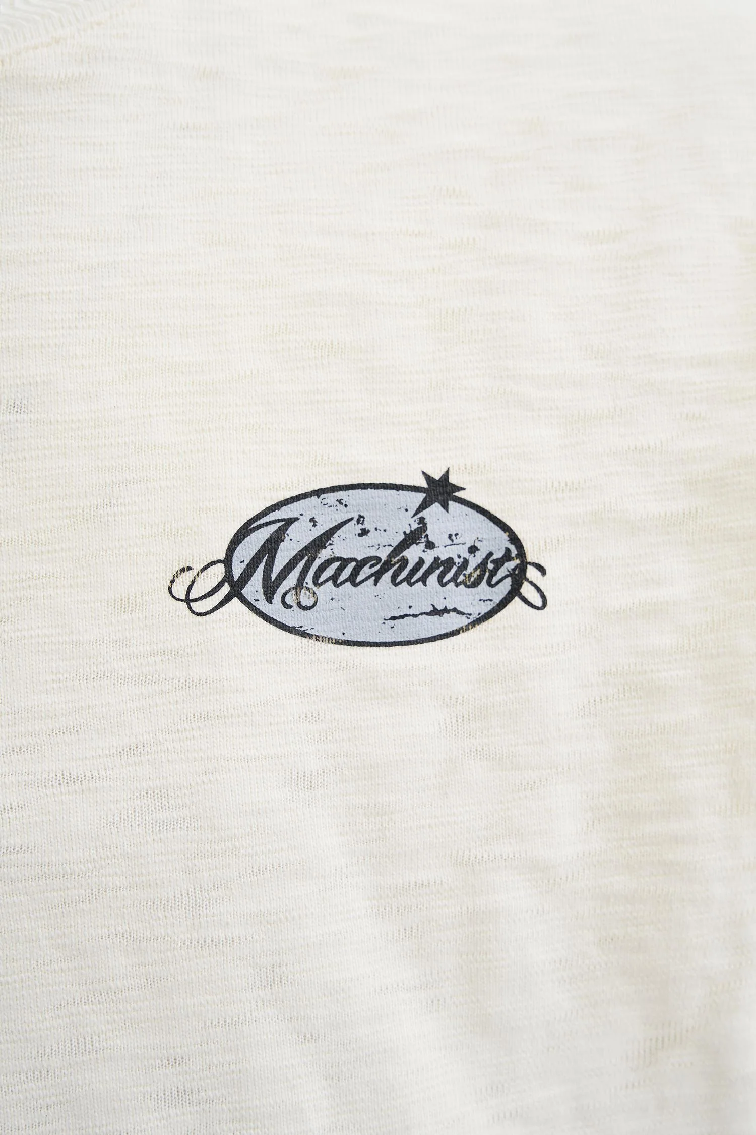 Erkek Premıum Fabrıc Baskılı Oversize Tişört Ekru - Image 3