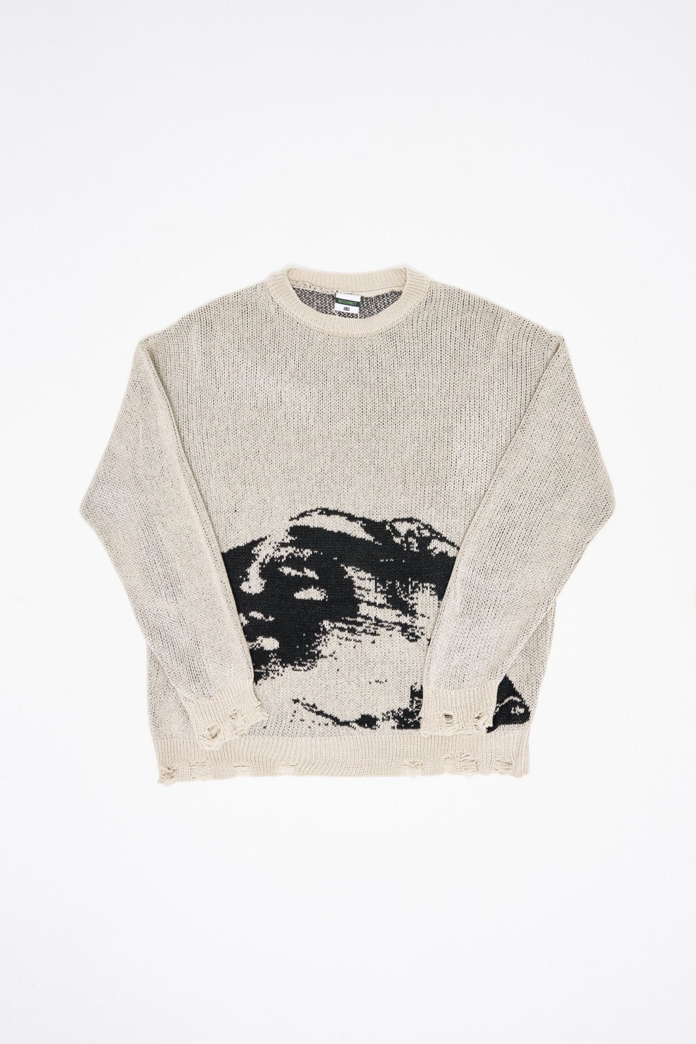 Erkek Silhouette Pattern Kazak Taş - Image 7