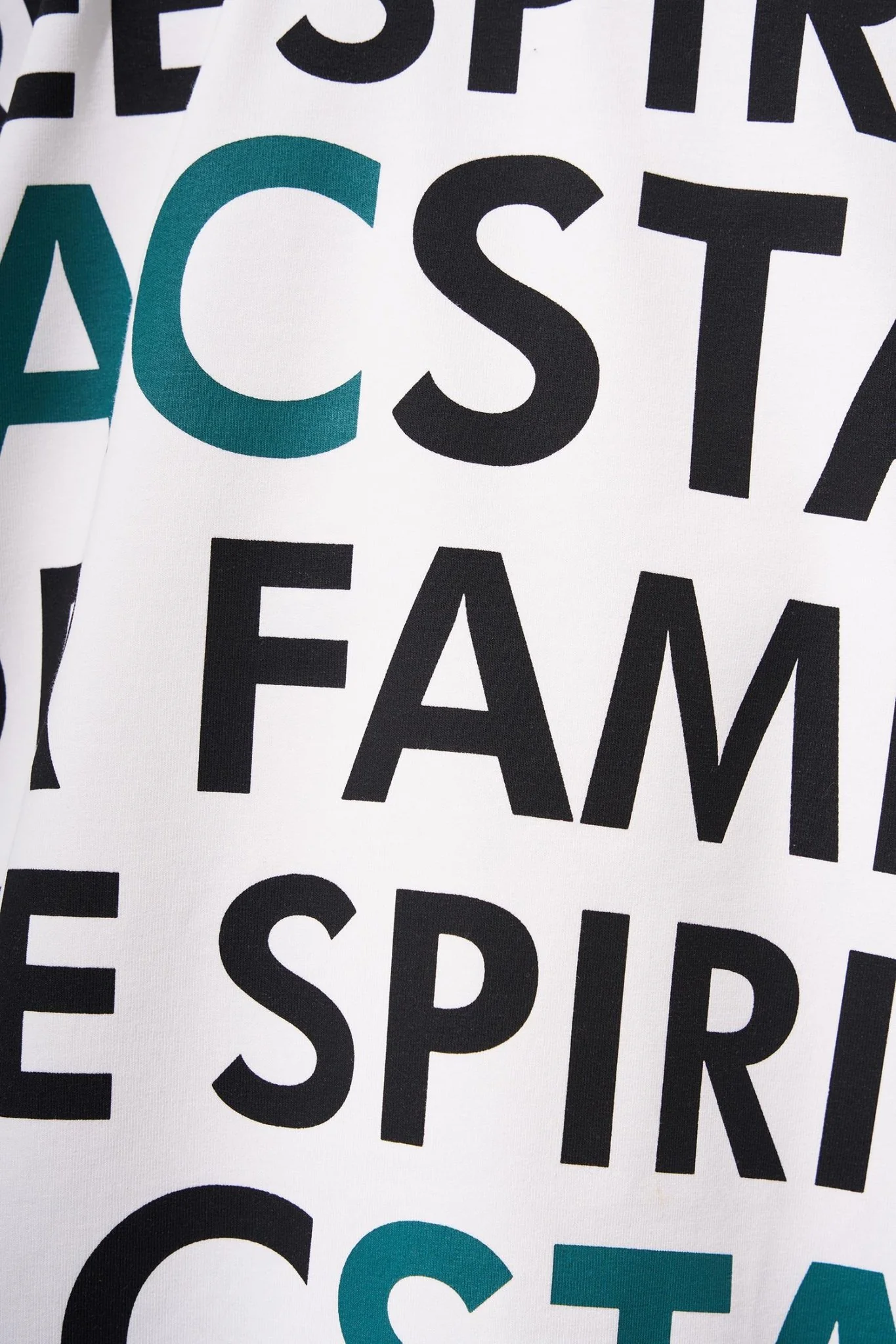 Erkek Wide Prinred Baskılı Polo Yaka Tişört Ekru - Image 3